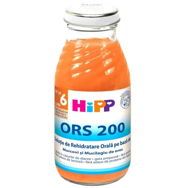 Bautura impotriva diareei cu morcov si orez, 200 ml, Hipp