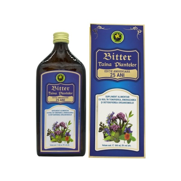 Bitter Taina Plantelor fara alcool, 500 ml, Hypericum
