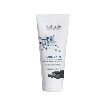 Gel negru detox de curatare Pure Skin, 50 ml, Biotrade