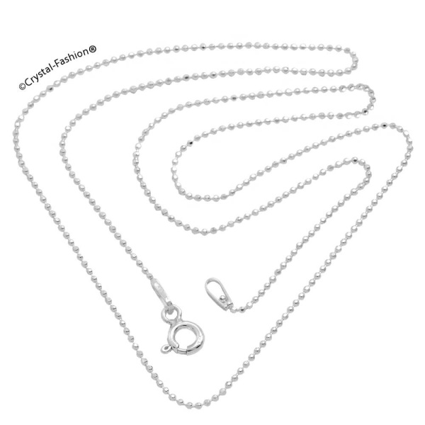 Lantisor de argint cu bilute 8075, Crystal