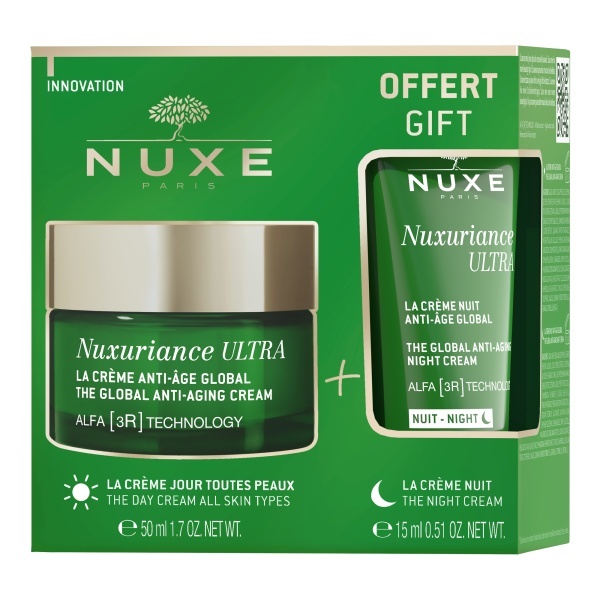 Nuxuriance Ultra Set Crema antirid de zi 50 ml + crema de noapte 15 ml, Nuxe