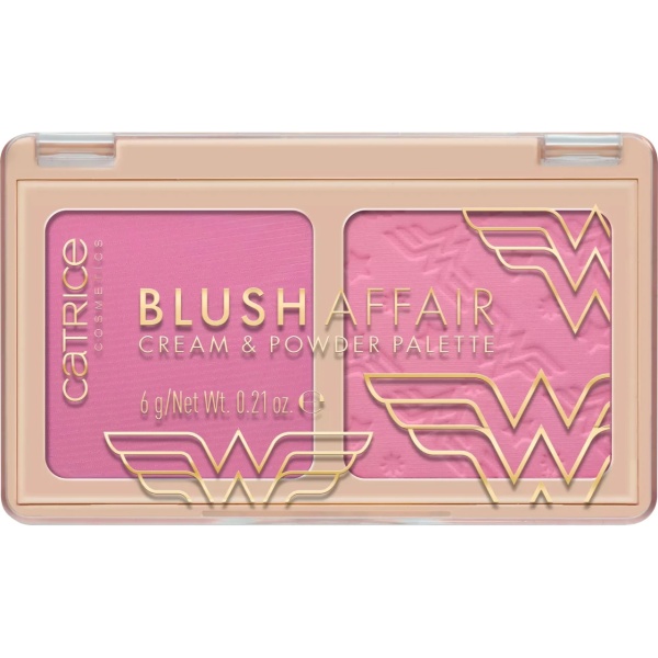 Palete de fard de obraz cu pudra si crema Wonder Woman Champion for all 010, 6 g, Catrice
