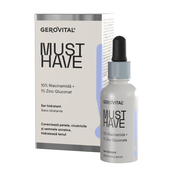 Ser hidratant Must Have cu Niacinamida 10%, 30ml, 718, Gerovital