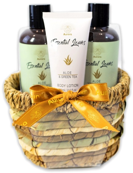 Set Cadou Aloe, 3 Piese – Gel de Duș, sampon și loțiune de Corp, Aurora