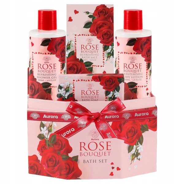 Set cosmetice Rose, 4 produse, Aurora