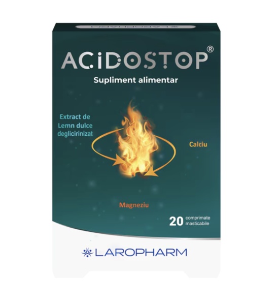 Acidostop, 20 comprimate masticabile, Laropharm
