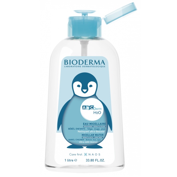 Apa micelara cu pompita ABCDerm H2O, 1000 ml