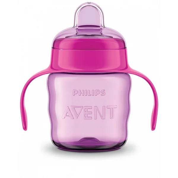 Cana cu tetina de formare fetite 6 luni+ SCF551/03, 200 ml, Philips Avent