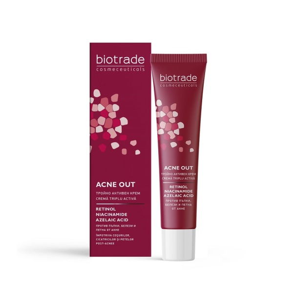 Crema triplu activa Acne Out, 30ml, Biotrade