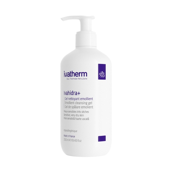 Gel de spalare emolient Ivahidra+, 250ml, Ivatherm