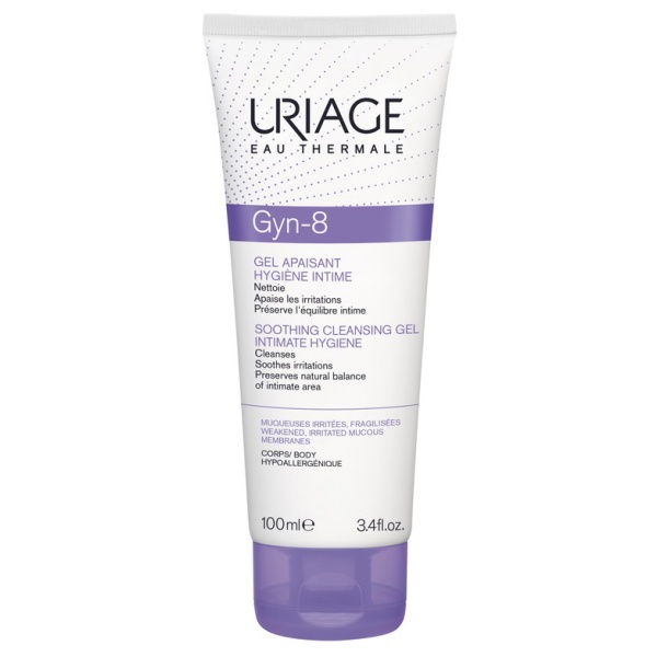 Gel pentru igiena intima cu pH8 GYN-8, 100 ml, Uriage