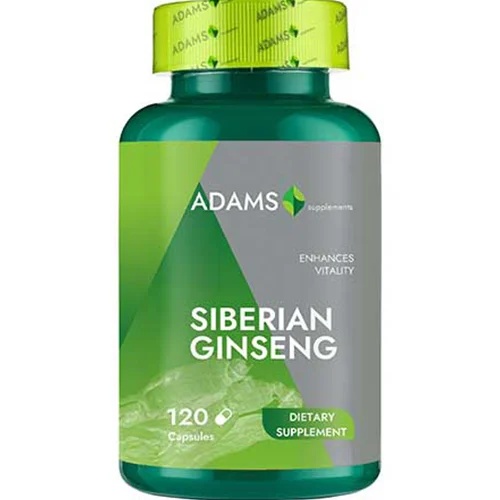 Ginseng Siberian, 120, capsule, Adams