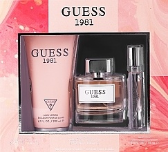Guess 1981 Apa de toaleta 100 ml + Apa de toaleta 15 ml + Lotiune de Corp 200 ml, Guess