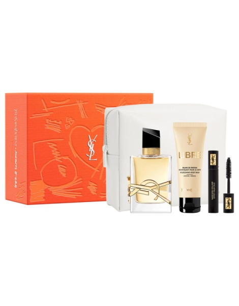 Libre Set Cadou Femei Apa de toaleta 50 ml + Loțiune de Corp 50 ml + Mascara Mini 2 ml, Yves Saint Laurent