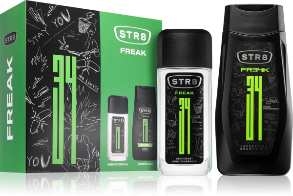 Set cadou pentru barbati gel de dus 250 ml si deodorant 85 ml FR34K, STR8