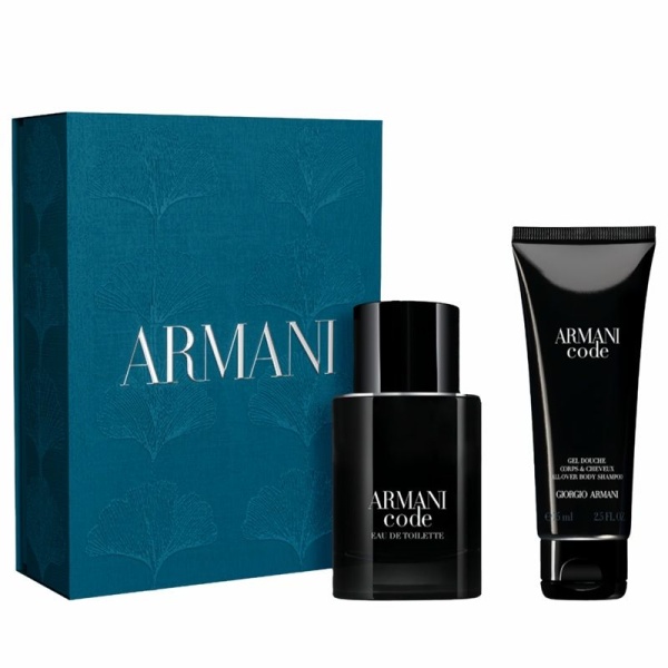 Set Code Homme Apa de toaleta 50 ml + Gel de duș 75 ml, Armani