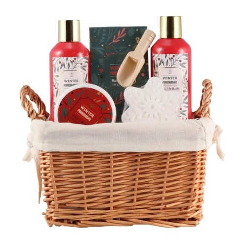 Set de cosmetice rodie de iarna, 5 produse, Aurora