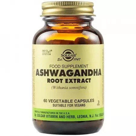 SOLGAR ASHWAGANDHA ROOT EXTRACT 60caps vegetale S