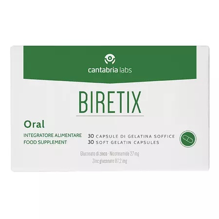 Supliment alimentar pentru piele Biretix, 30 capsule, Cantabria
