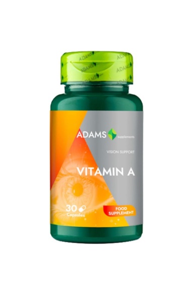 Vitamina A 10.000 UI, 30 capsule, Adams