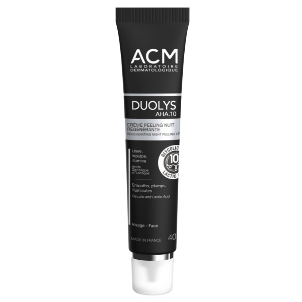 Crema peeling regeneratoare de noapte Duolys AHA.10, 40ml, ACM
