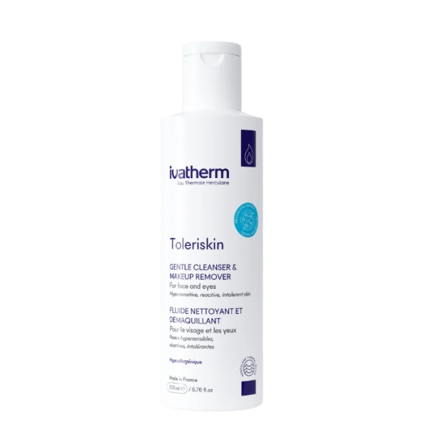 Demachiant fluid pentru fata si ochi Toleriskin, 200 ml, Ivatherm