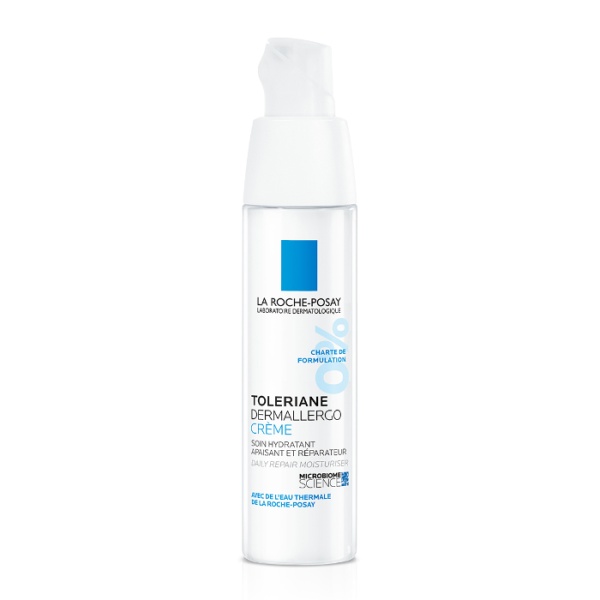 Fluid hidratant, calmant si reparator pentru ten alergic sau reactiv Toleriane Dermallergo, 40 ml, La Roche-Posay