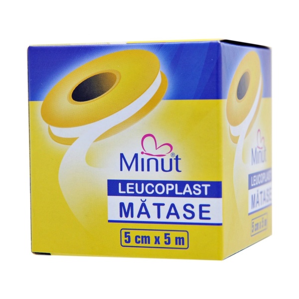 Leucoplast matase 5 cm x 5 m, 1 bucata, Minut