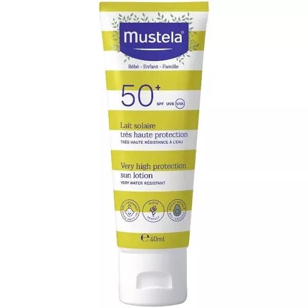 Lotiune pentru protectie solara cu SPF 50+, 40 ml, Mustela