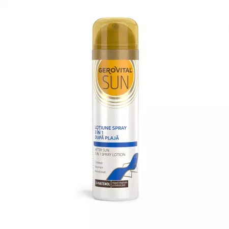 Lotiune spray 3 in 1 dupa plaja Sun, 150 ml, Gerovital