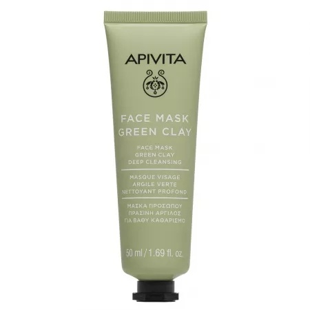 Masca pentru curatare profunda cu argila verde, 50 ml, Apivita