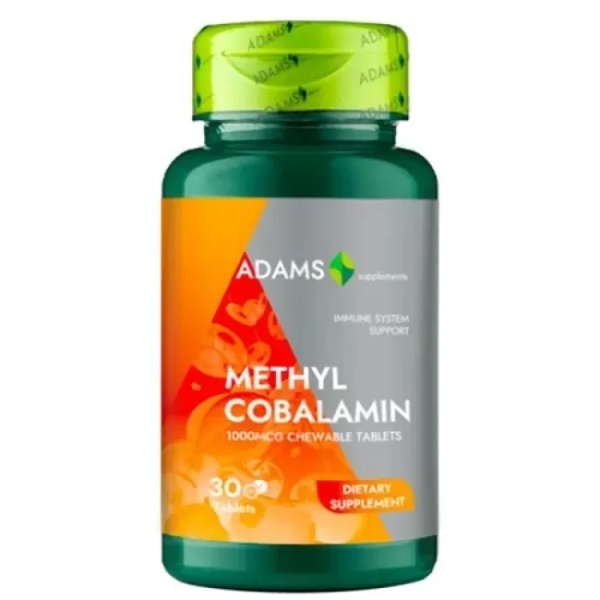 Metilcobalamina 1000mcg, 30 tablete, Adams
