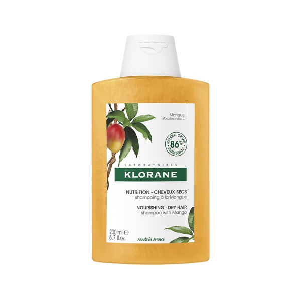 Sampon hranitor cu unt de mango pentru par uscat, 200ml, Klorane