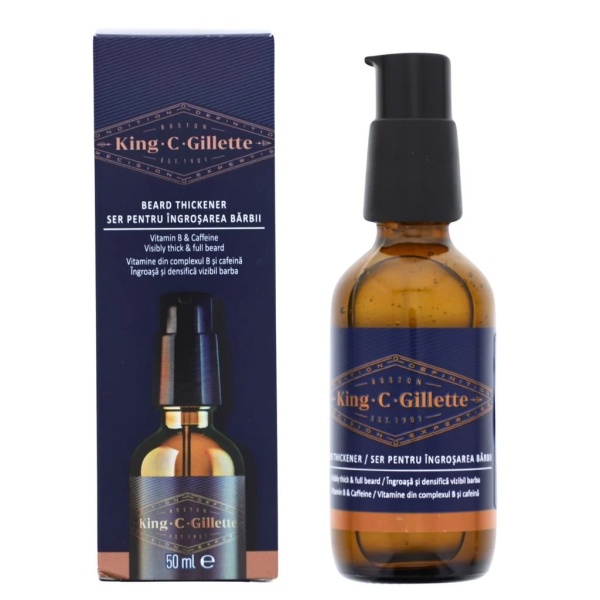 Ser pentru ingrosarea barbii, King C, 50 ml, Gilette