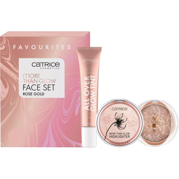 Set 3 produse pentru fata More Than Glow Rose Gold, Catrice