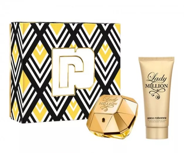 Set Lady Million Apa de parfum 80 ml + lotiune de corp 100 ml, Rabanne