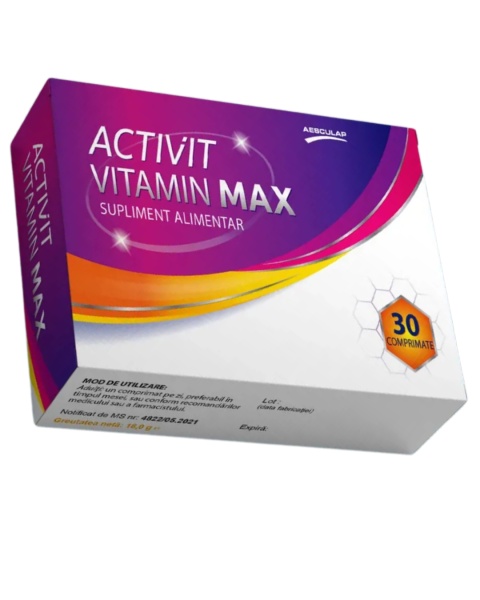 Activit Vitamin Max, 30 comprimate, Aesculap