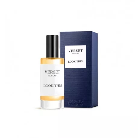Apa de parfum barbati Look This, 15 ml, Verset
