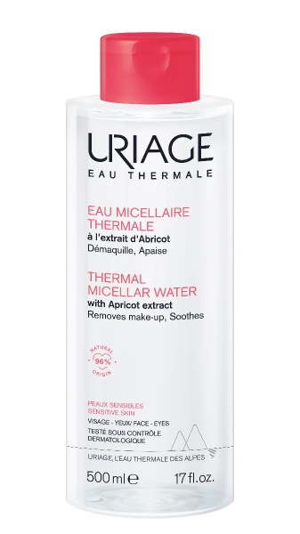 Apa micelara termala pentru ten sensibil cu roseata, 500ml, Uriage