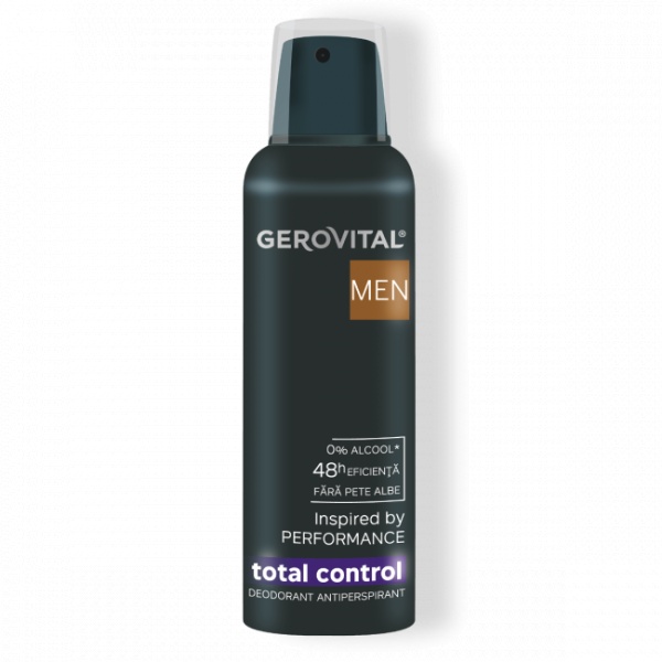 Deodorant antiperspirant Total Control, 150ml, 3717, Gerovital Men
