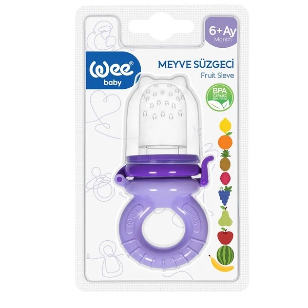 Dispozitiv de hranire tip suzeta din silicon pentru fructe, cod 207, 1 bucata, Wee Baby - Img 1