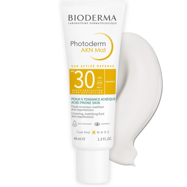 Fluid matifiant si corector Akn Mat Photoderm, SPF30, 40 ml, Bioderma