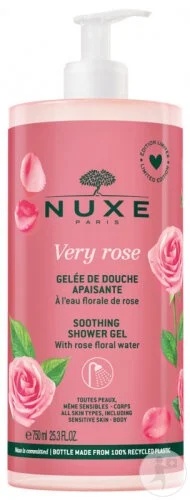 Gel de dus cu efect calmant, Very Rose, 750 ml, Nuxe