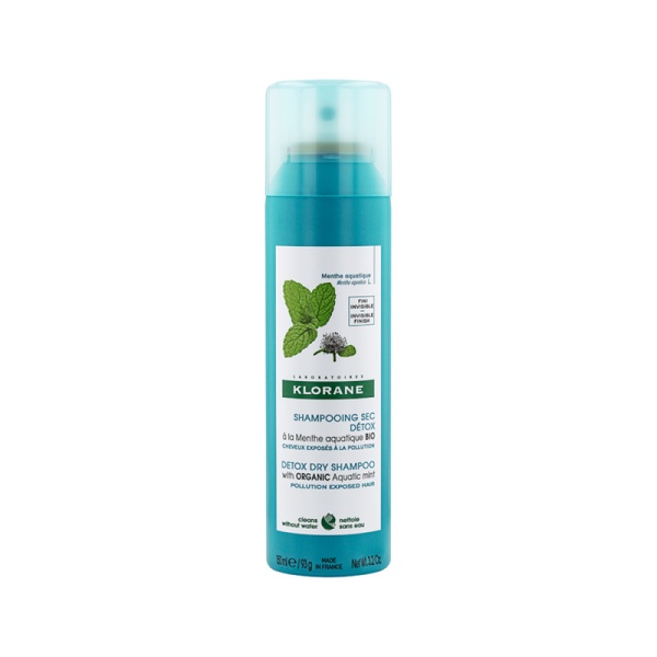 Sampon uscat cu menta de apa organica, 150 ml, Klorane