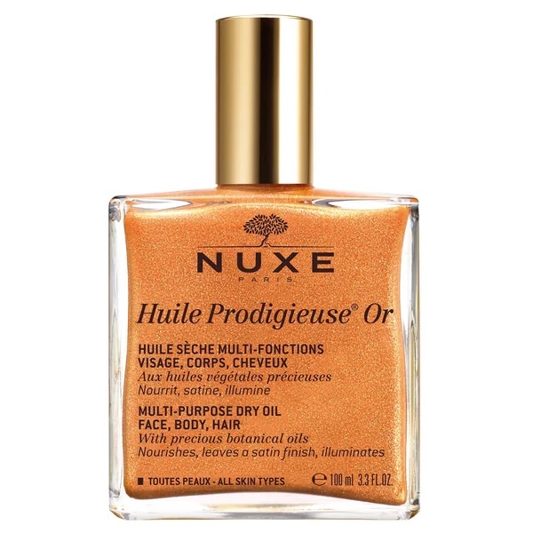 Ulei multifunctional cu particule stralucitoare pentru fata, corp si par Huile Prodigieuse Or, 100ml, NUXE