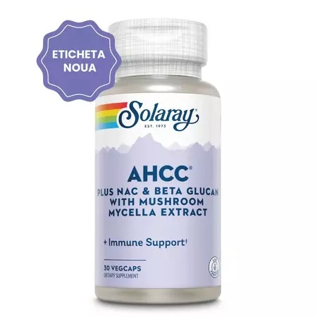 AHCC plus NAC & Beta Glucan, 30 capsule, Solary