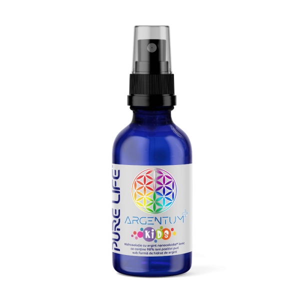 Argint nanocoloidal Argentum+ Kids, 30 ml, Pure Life
