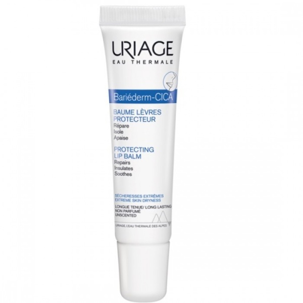 Balsam de buze reparator Bariederm Cica, 15ml, Uriage