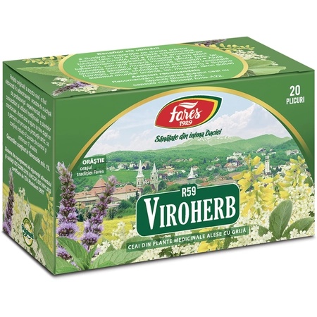 Ceai Viroherb - R59, 20 plicuri, Fares