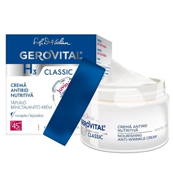 Crema antirid nutritiva de noapte H3 Classic, 50 ml, Gerovital 2850